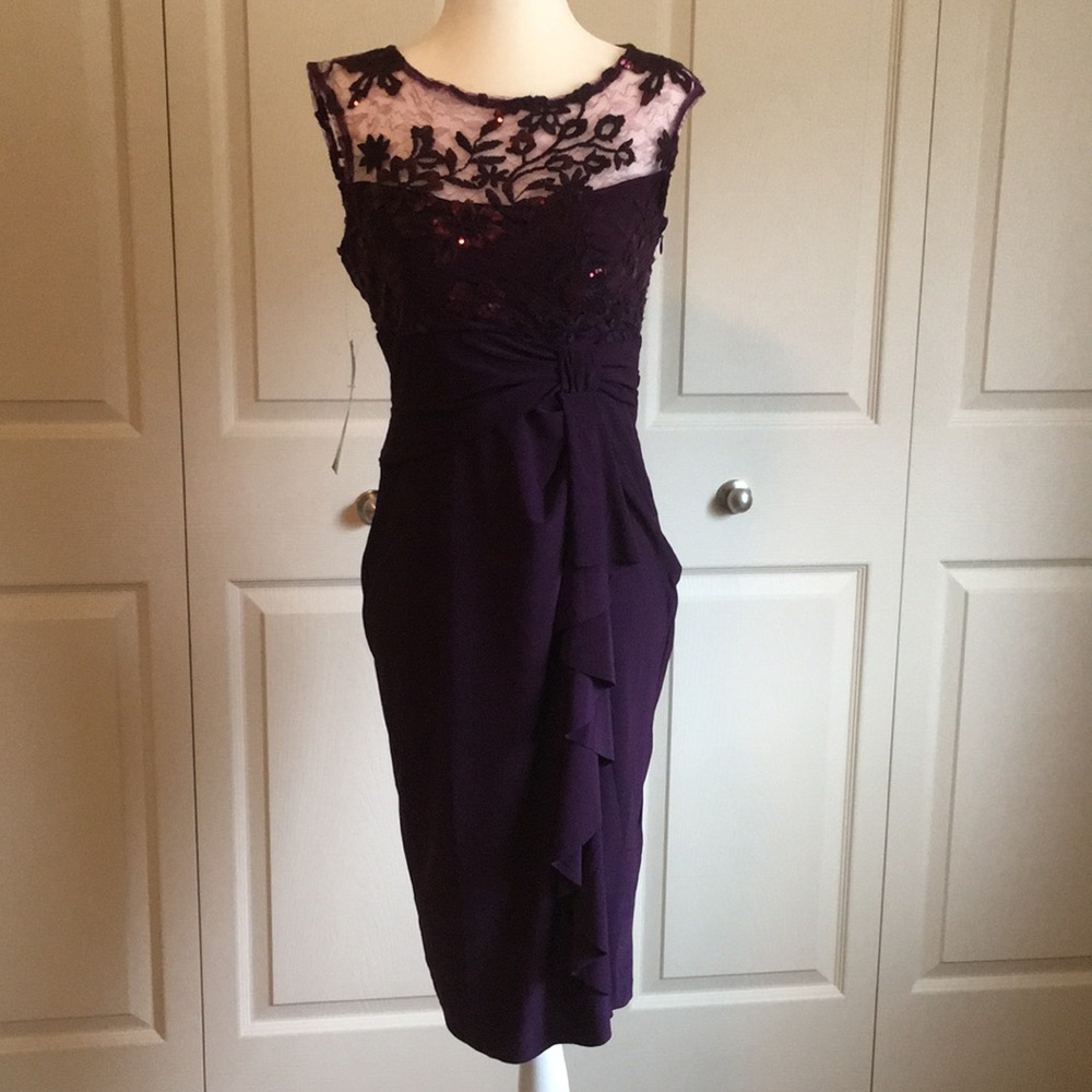 Blue sage docial eggplant dress size 4